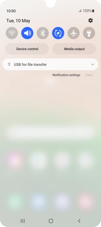 Press the drop down list. Press the drop down list.