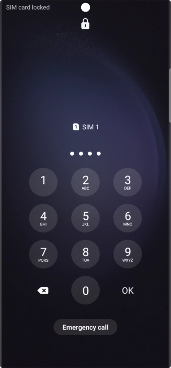 If you're asked to key in your PIN, do so and press OK.