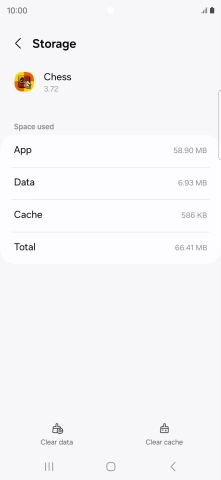 Press Clear cache.
