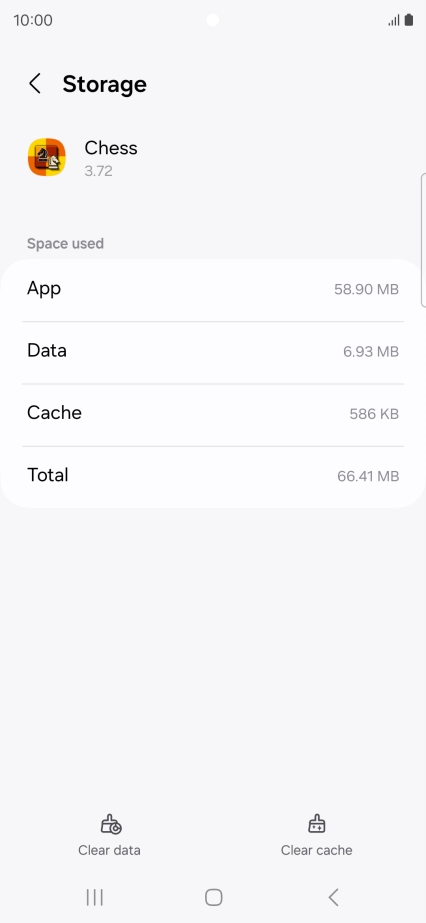 Press Clear cache.