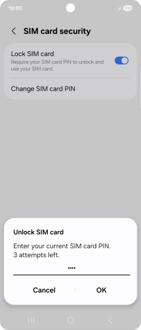 Key in your PIN and press OK. Key in your PIN and press OK.