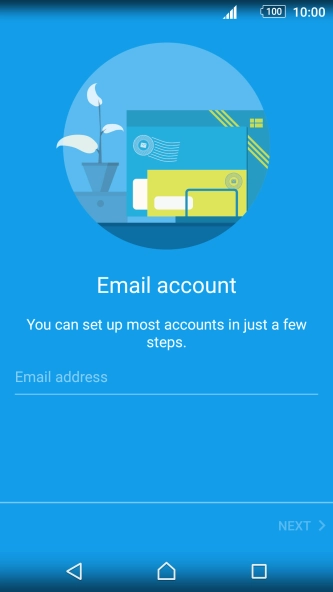 Press Email address and key in your email address.