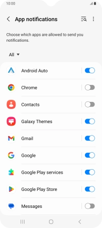 Press the drop down list. Press the drop down list.