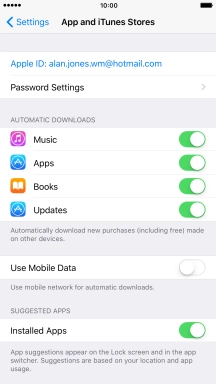 Press the Home key to return to the home screen.