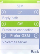 Select Voicemail server.