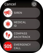 Press the power off icon. Press the power off icon.