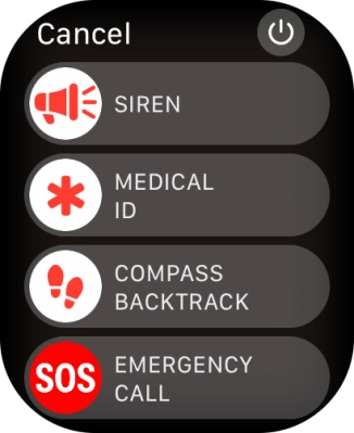 Press the power off icon. Press the power off icon.