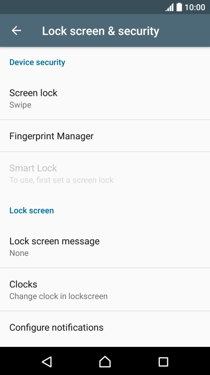 Press Screen lock.