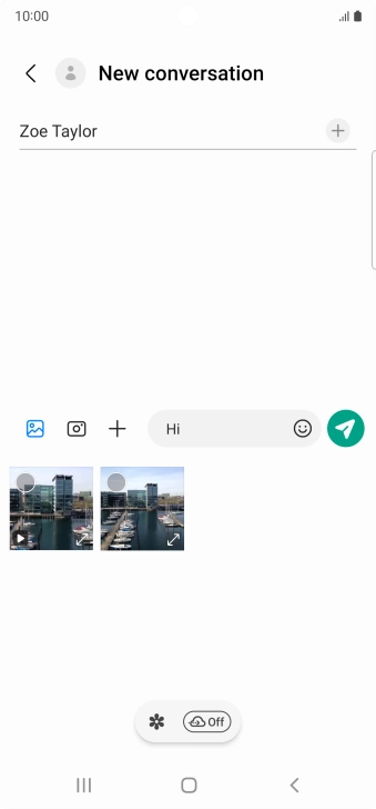 Press the gallery icon and go to the required folder.