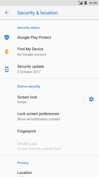 Press Fingerprint.