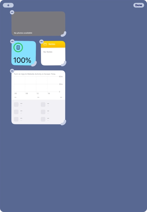 Press the add icon.