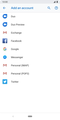 Press Google.