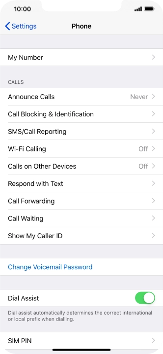 Press Wi-Fi Calling.