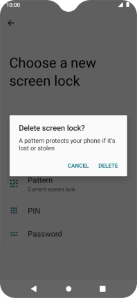 Press DELETE.