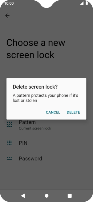 Press DELETE.