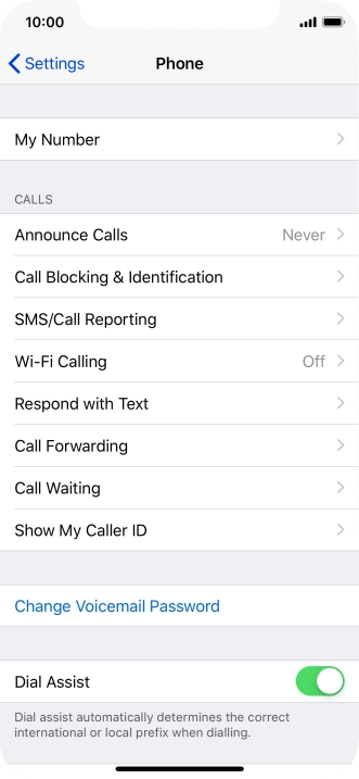 Press Wi-Fi Calling.