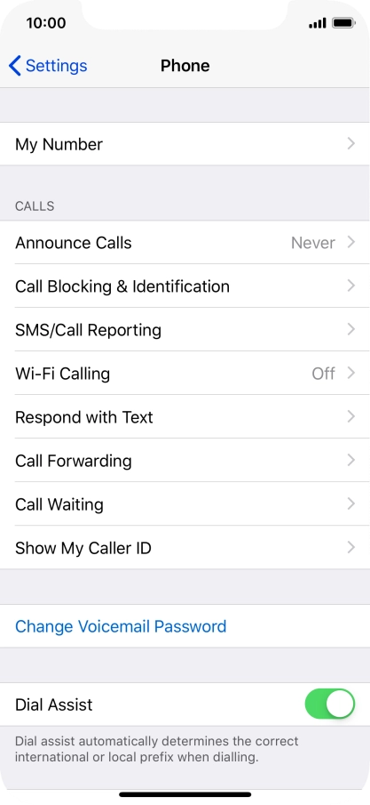 Press Wi-Fi Calling.