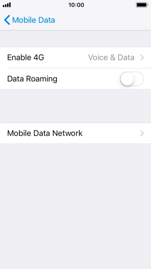 Press Enable 4G.