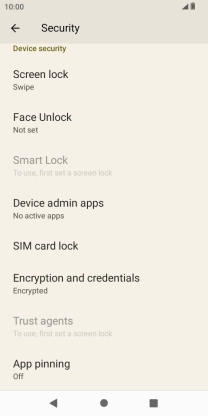 Press Screen lock.