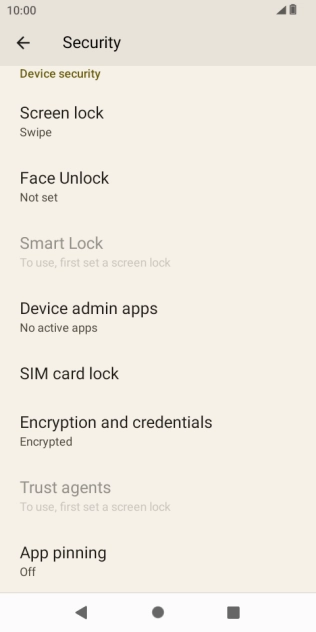 Press Screen lock.