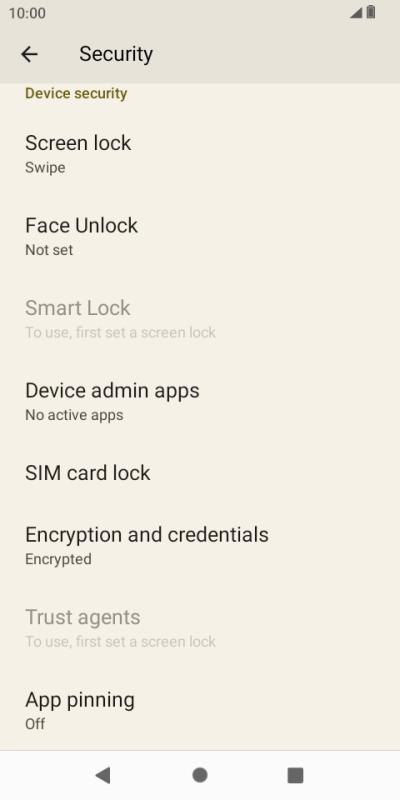 Press Screen lock.