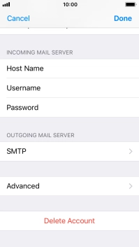 Press SMTP.