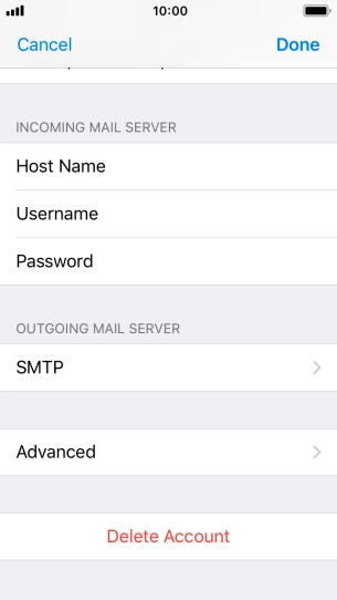 Press SMTP. Press SMTP.