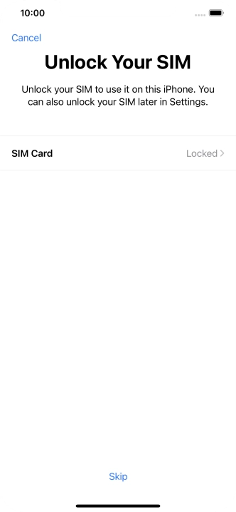 Press SIM Card. Press SIM Card.