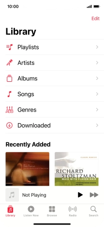 Press Playlists.