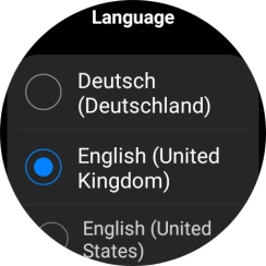 Press the required language. Press the required language.
