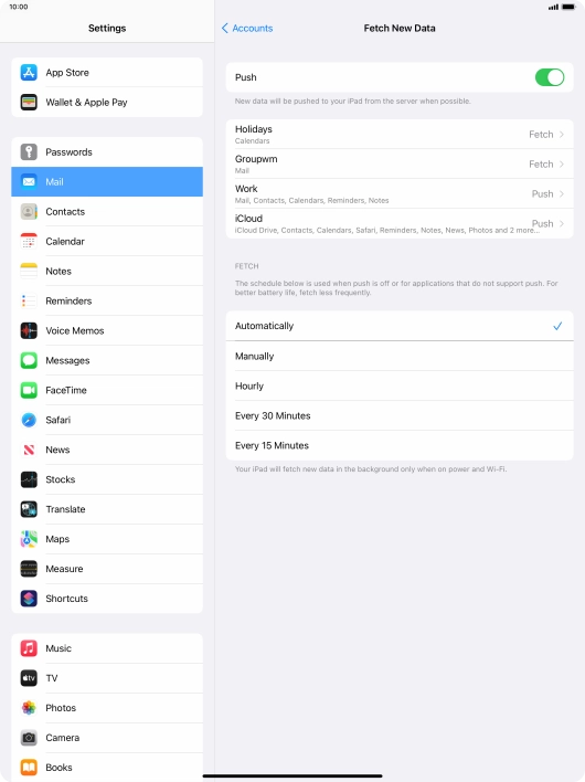 If you turn off the function, press the required setting. If you turn off the function, press the required setting.