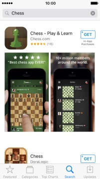 Press the required app. Press the required app.