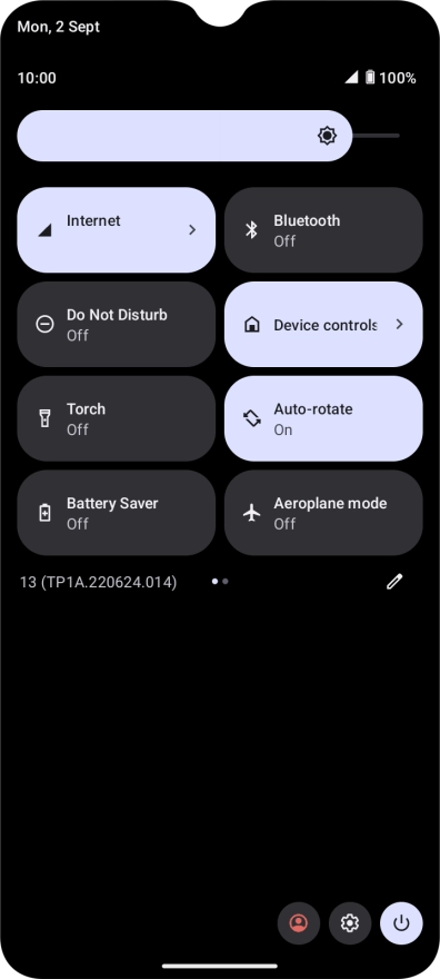 Press the settings icon. Press the settings icon.