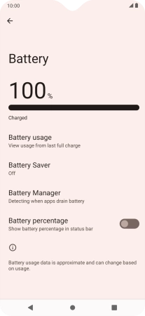Press Battery Saver. Press Battery Saver.