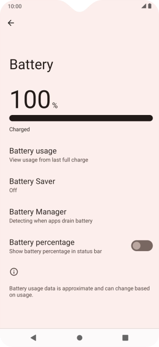 Press Battery Saver. Press Battery Saver.