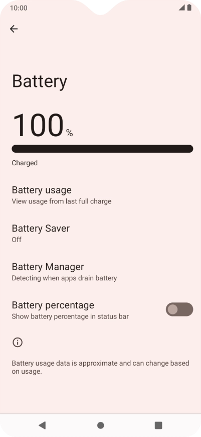Press Battery Saver. Press Battery Saver.