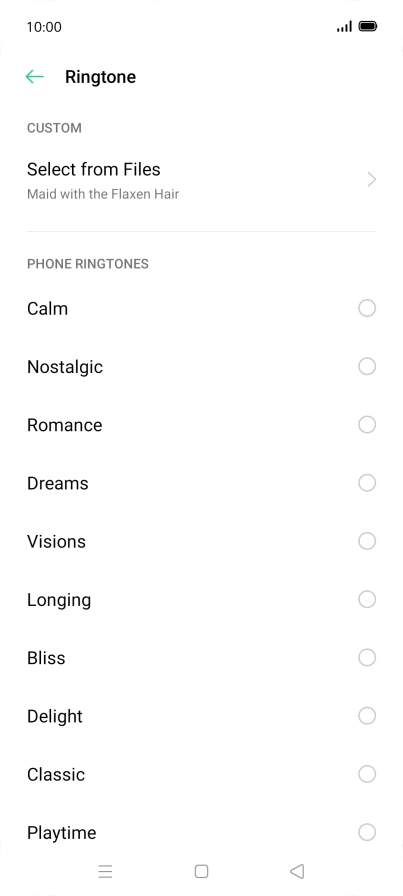 Press the Home key to return to the home screen. Press the Home key to return to the home screen.
