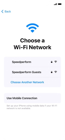 Press the required Wi-Fi network. Press the required Wi-Fi network.