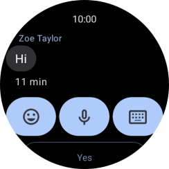 Press the microphone icon. Press the microphone icon.