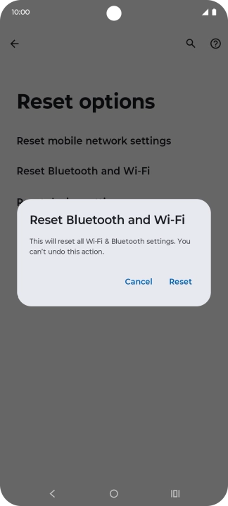 Press Reset.