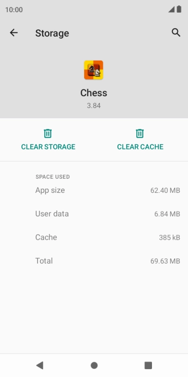 Press CLEAR CACHE.