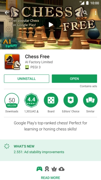 Press UNINSTALL.