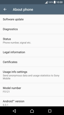 Press Software update. If a new software version is available, it's displayed. 
Follow the instructions on the screen to update the phone software.