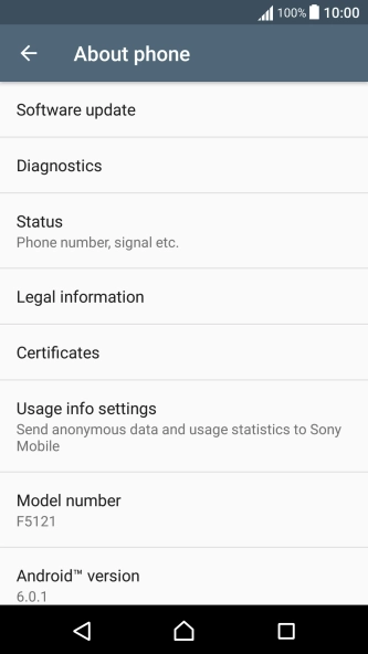 Press Software update. If a new software version is available, it's displayed. 
Follow the instructions on the screen to update the phone software.