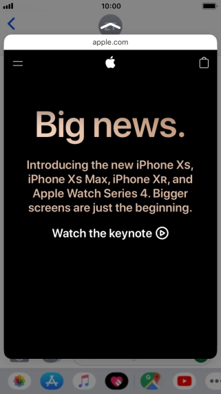 Hard press the screen to see a section of the required content.