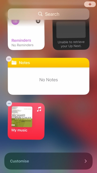 Press the Home key.