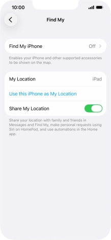 Press Find My iPhone. Press Find My iPhone.