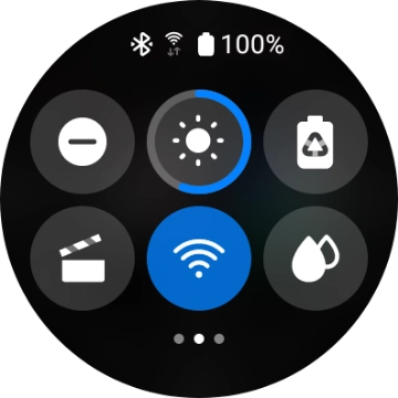 Press the low power mode icon. Press the low power mode icon.