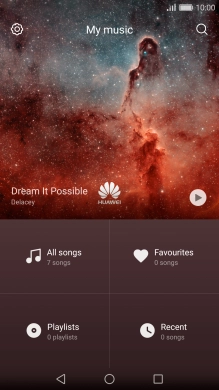 Press All songs. Press All songs.