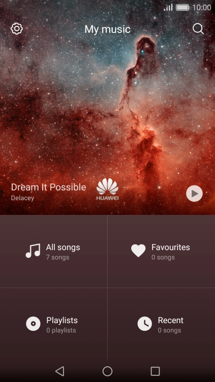 Press All songs. Press All songs.